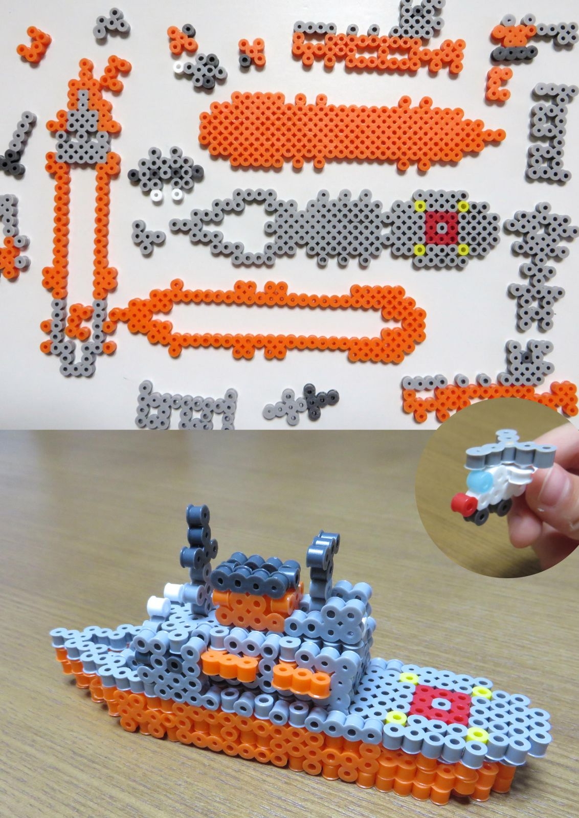 bead hama car 3d å—æ¥µè¦³æ¸¬èˆ¹ã—ã‚‰ã›