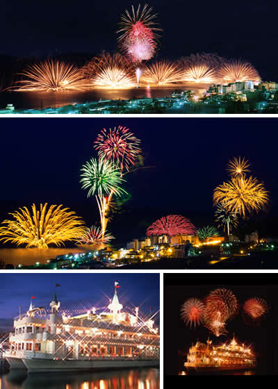 期間中 毎夜打ち上げられる花火 洞爺湖ロングラン花火大会 見所スポット 洞爺湖を遊覧 温泉でのんびり 北海道 洞爺湖